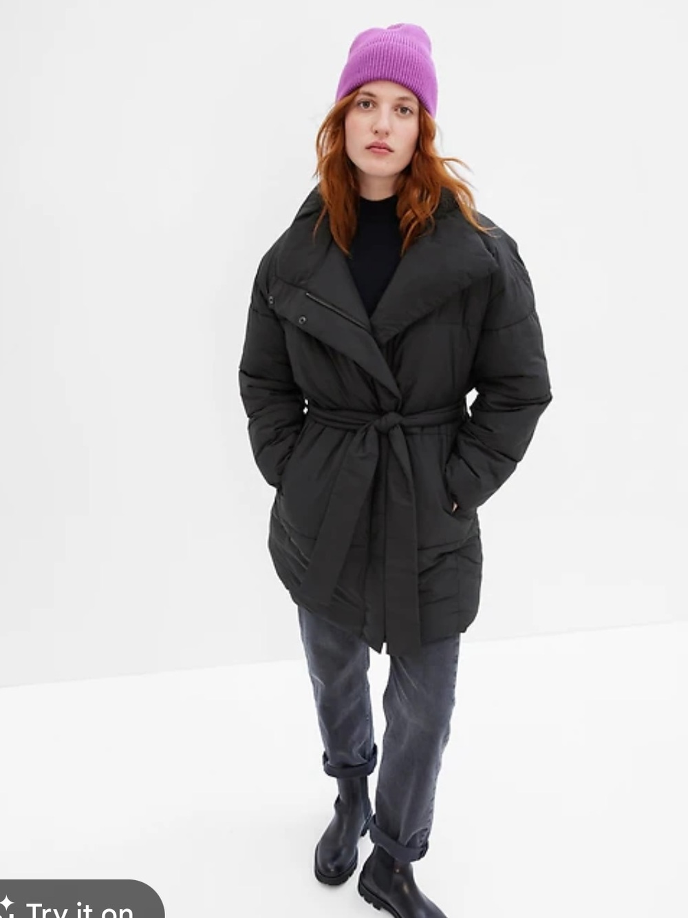 GAP Duvet Wrap Puffer Coat NWT